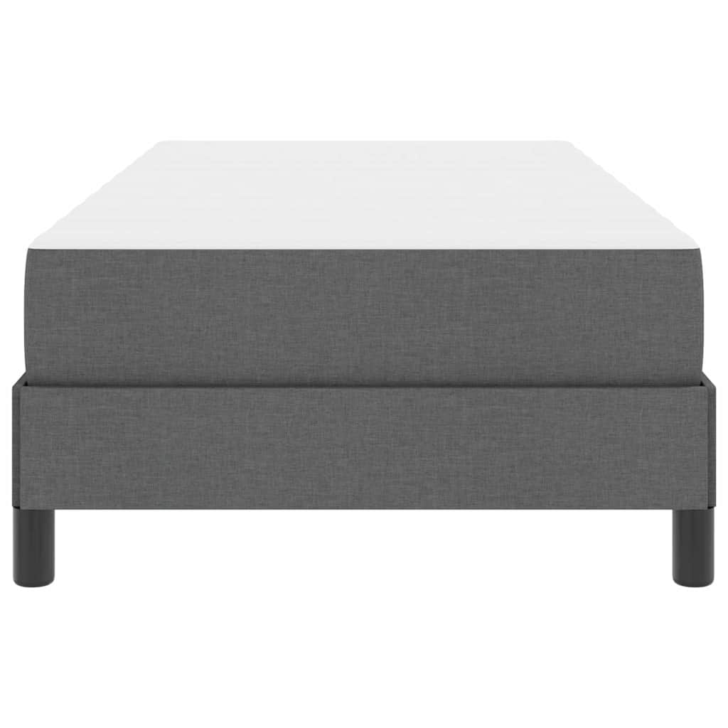 Bäddfjäder med madrass Mörkgrå 100 x 200 cm tyg