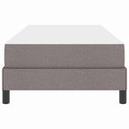 Bäddfjäder med madrass Taupe 100 x 200 cm tyg