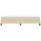 Bäddfjäder med madrass Kräm 100 x 200 cm tyg