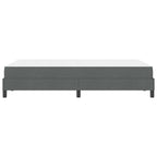 Bäddfjäder med madrass Mörkgrå 120 x 190 cm tyg