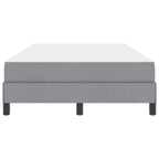 Bäddfjäder med madrass Ljusgrå 120 x 200 cm tyg