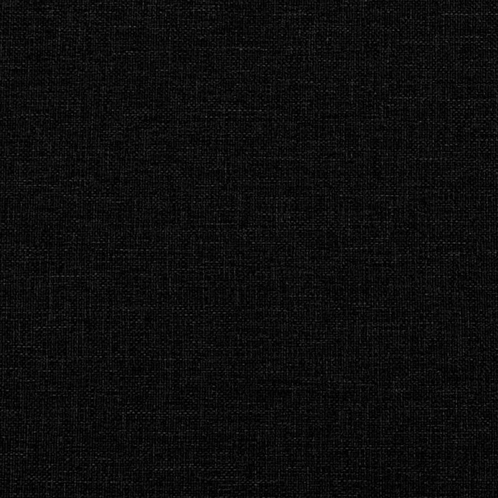 Bäddfjäder med madrass Svart 120 x 200 cm tyg