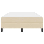 Bäddfjäder med madrass Kräm 120 x 200 cm tyg