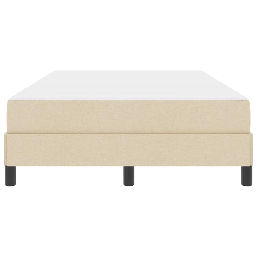 Bäddfjäder med madrass Kräm 120 x 200 cm tyg