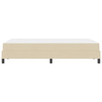 Bäddfjäder med madrass Kräm 120 x 200 cm tyg