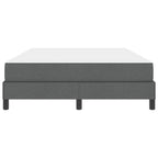 Bäddfjäder med madrass Mörkgrå 140 x 200 cm tyg