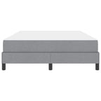 Bäddfjäder med madrass Ljusgrå 160 x 200 cm tyg