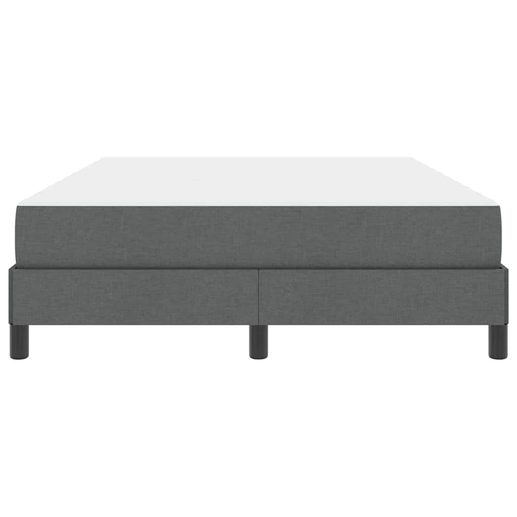 Bäddfjäder med madrass Mörkgrå 160 x 200 cm tyg