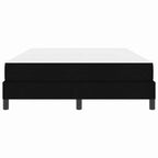 Bäddfjäder med madrass Svart 160 x 200 cm tyg