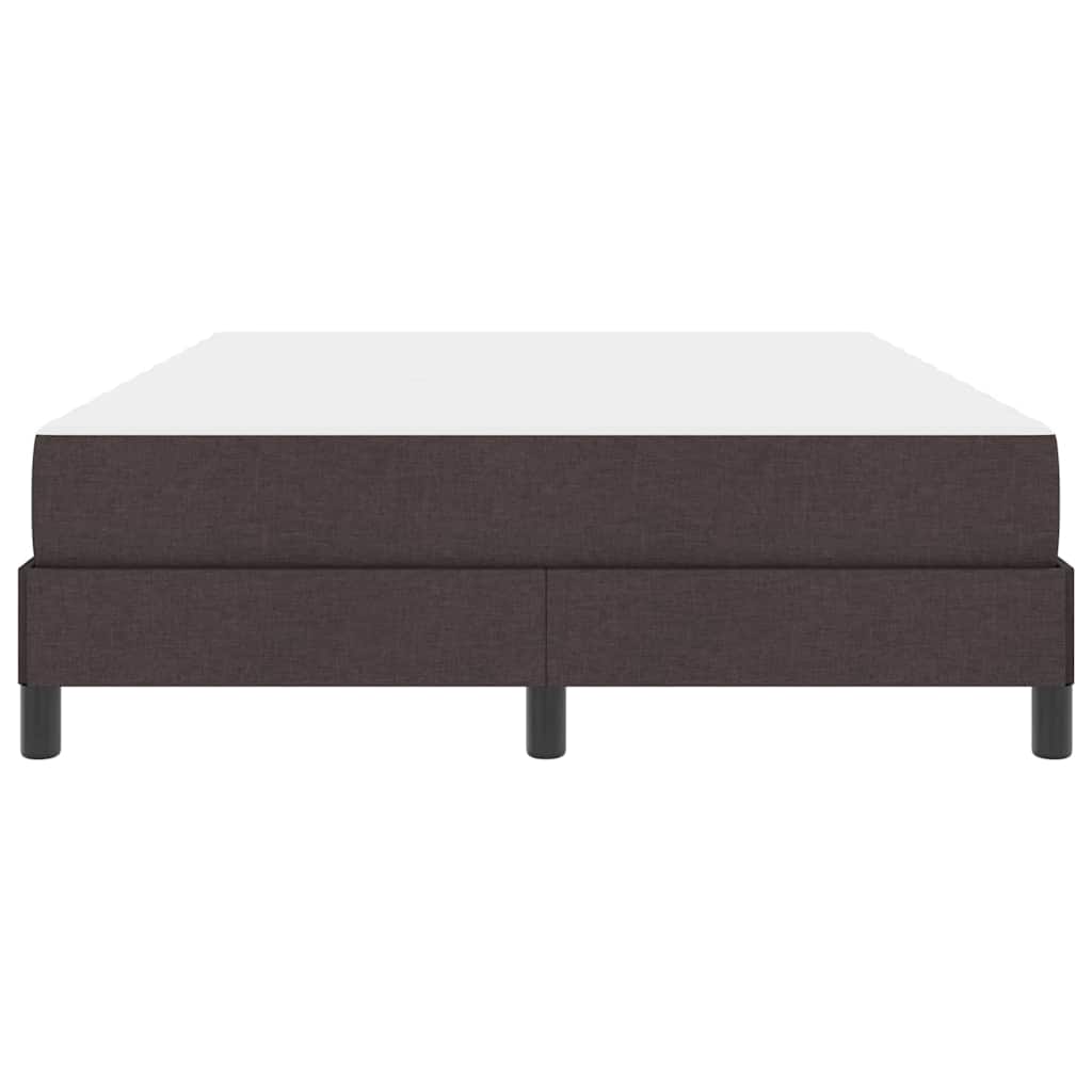 Bäddfjäder med madrass Mörkbrun 160 x 200 cm tyg