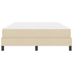 Bäddfjäder med madrass Kräm 160 x 200 cm tyg