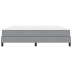 Bäddfjäder med madrass Ljusgrå 180 x 200 cm tyg