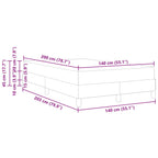 Bäddfjäder Blå 140 x 200 cm tyg