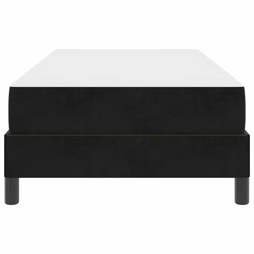 Bäddfjäder med madrass Svart 80 x 200 cm tyg