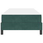 Bäddfjäder med madrass Mörkgrön 90 x 200 cm tyg