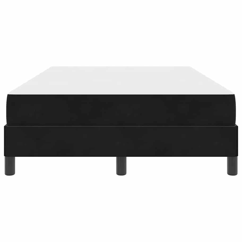 Bäddfjäder med madrass Svart 120 x 190 cm tyg