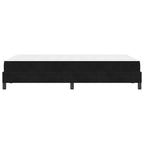 Bäddfjäder med madrass Svart 120 x 190 cm tyg