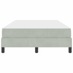 Bäddfjäder med madrass Ljusgrå 120 x 200 cm tyg