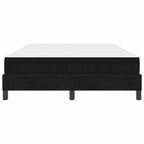 Bäddfjäder med madrass Svart 160 x 200 cm tyg