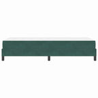 Bäddfjäder med madrass Mörkgrön 100 x 210 cm tyg