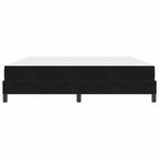 Bäddfjäder med madrass Svart 180 x 210 cm tyg