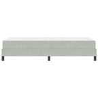 Bäddfjäder med madrass Ljusgrå 90 x 220 cm tyg