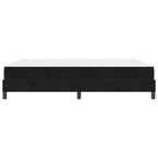 Bäddfjäder med madrass Svart 160 x 220 cm tyg