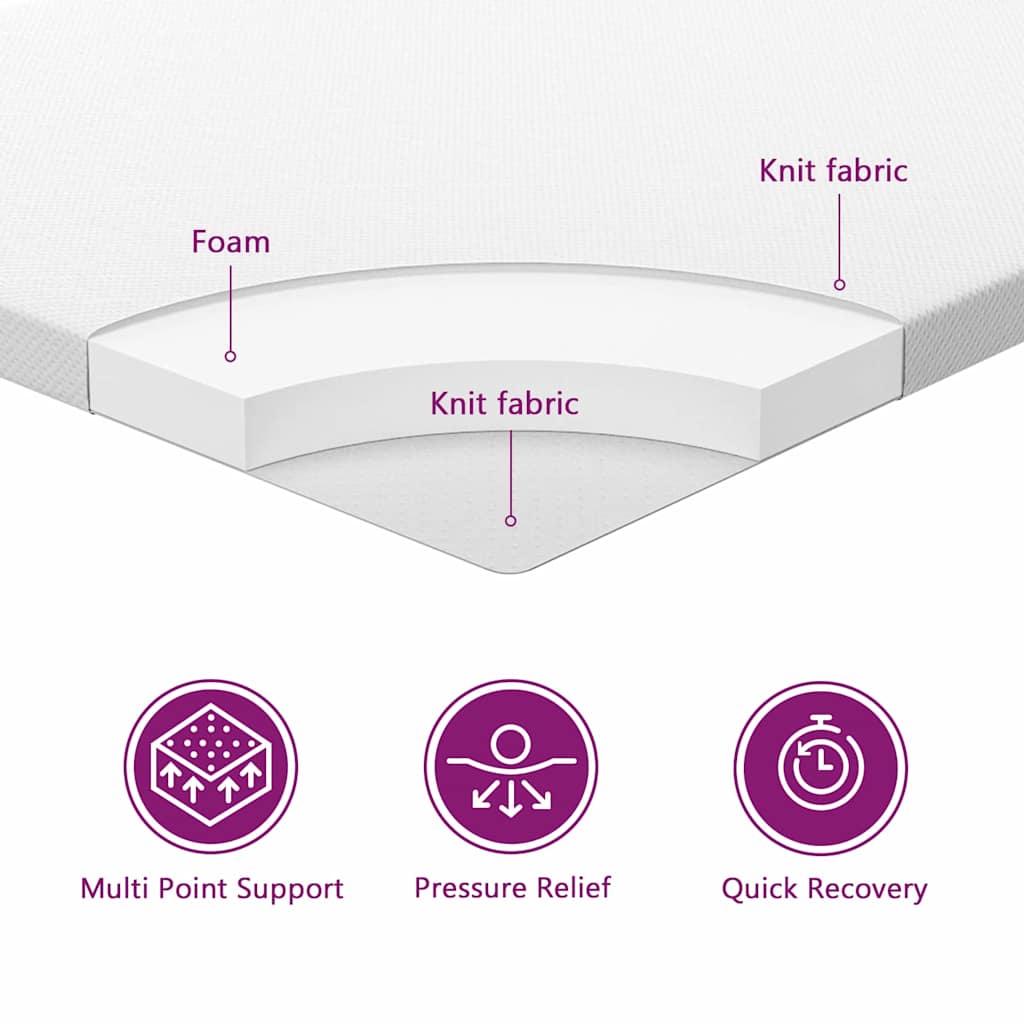 Bäddfjäder med madrass Ljusgrå 200 x 200 cm Polyester