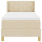 Bäddfjäder med madrass Kräm 200 x 80 cm Polyester