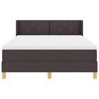 Bäddfjäder med madrass Mörkbrun 200 x 140 cm Polyester