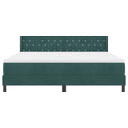 Bäddfjäder med madrass Mörkgrön 200 x 180 cm Polyester