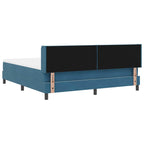 Bäddfjäder med madrass Mörkblå 200 x 180 cm Polyester