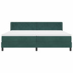 Bäddfjäder med madrass Mörkgrön 200 x 200 cm Polyester