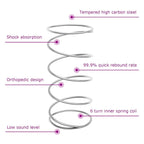 Bäddfjäder med madrass med huvudgavel Ljusgrå 200 x 200 cm tyg