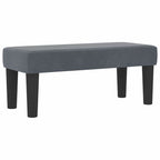 Bäddfjäder med madrass Mörkgrå 80 x 200 cm Sammet