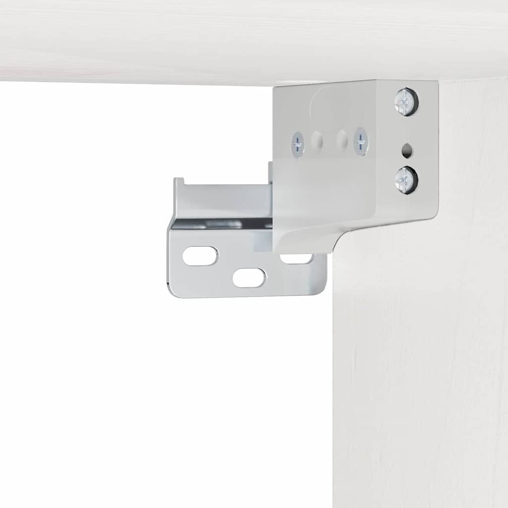 Sylvano - Sängbord med låda Vit 37 x 35 x 18.5 cm Massiv furu