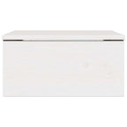 Sylvano - Sängbord med låda Vit 37 x 35 x 18.5 cm Massiv furu