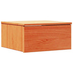 Torlivan - Sängbord med låda Vaxbrun 37 x 35 x 18.5 cm Massiv furu