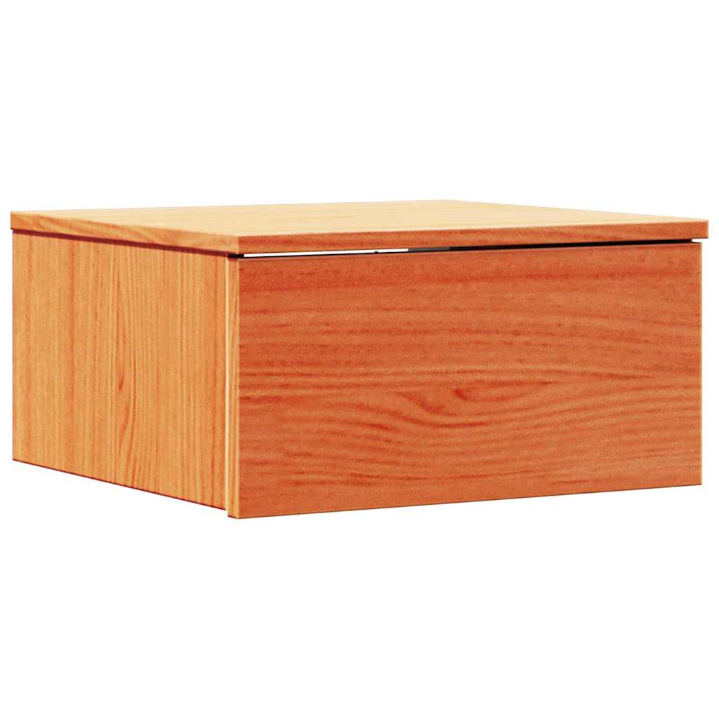 Torlivan - Sängbord med låda Vaxbrun 37 x 35 x 18.5 cm Massiv furu