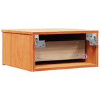 Torlivan - Sängbord med låda Vaxbrun 37 x 35 x 18.5 cm Massiv furu