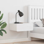 Velrano - Sängbord med låda Vit 44 x 32.5 x 40 cm Massiv furu