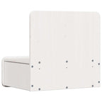 Velrano - Sängbord med låda Vit 44 x 32.5 x 40 cm Massiv furu