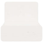 Velrano - Sängbord med låda Vit 44 x 32.5 x 40 cm Massiv furu