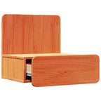 Corvesso - Sängbord med låda Vaxbrun 44 x 32.5 x 40 cm Massiv furu