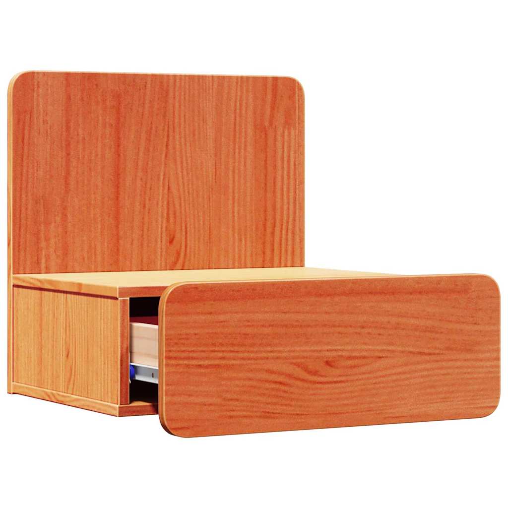 Corvesso - Sängbord med låda Vaxbrun 44 x 32.5 x 40 cm Massiv furu