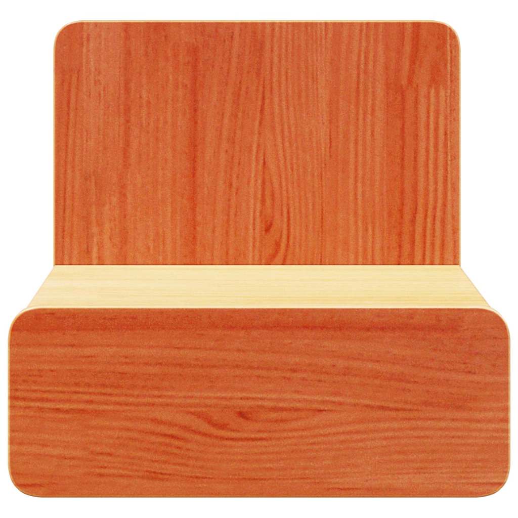 Corvesso - Sängbord med låda Vaxbrun 44 x 32.5 x 40 cm Massiv furu