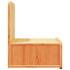 Corvesso - Sängbord med låda Vaxbrun 44 x 32.5 x 40 cm Massiv furu