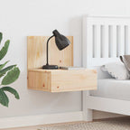 Pavresto - Sängbord med låda Brun 42 x 32.5 x 40 cm Massiv furu