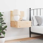 Pavresto - Sängbord med låda Brun 42 x 32.5 x 40 cm Massiv furu