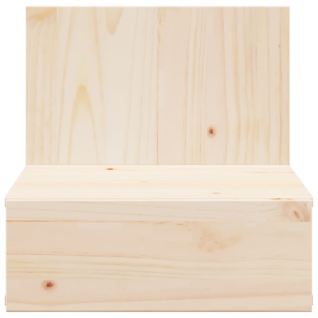 Pavresto - Sängbord med låda Brun 42 x 32.5 x 40 cm Massiv furu